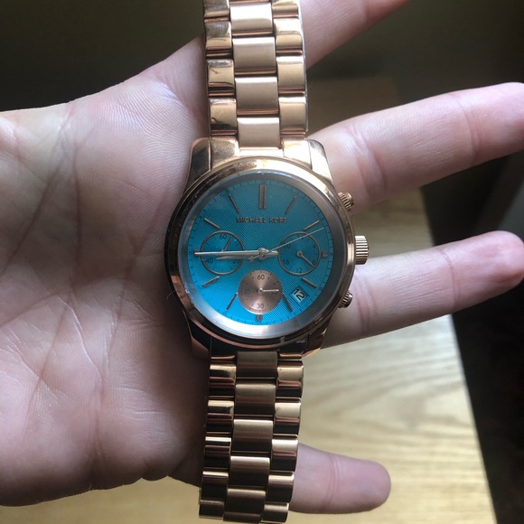 MK Runway Round Rose Gold-tone Watch MK6164 - Picture 6 of 8